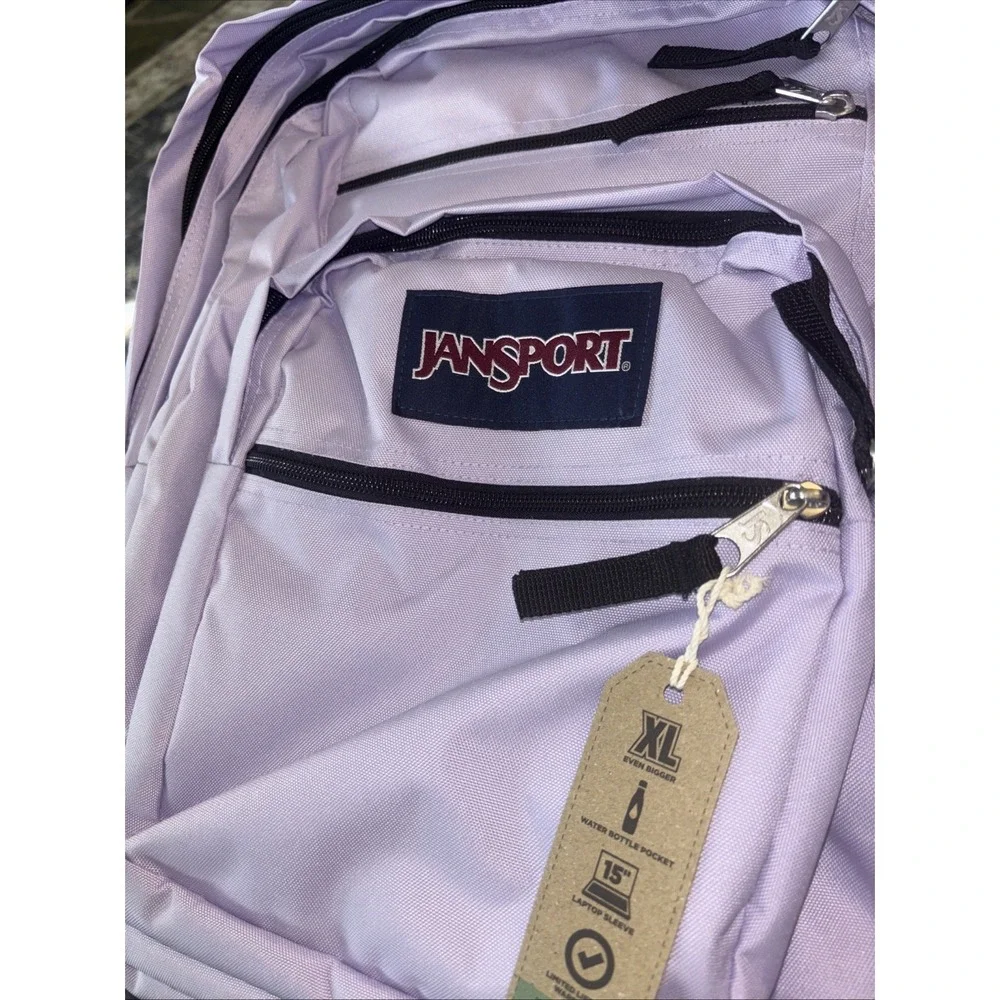 JanSport Laptop Backpack - Computer Bag with 2 Compartments Pastel Lilac